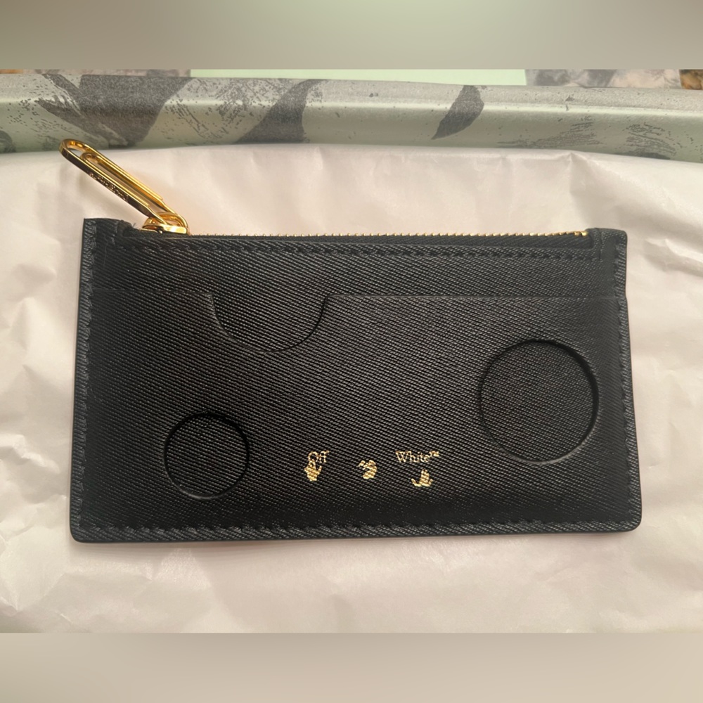 Brand New AUTHENTIC Off White Burrow Coin Purse/Wallet-Card Holder